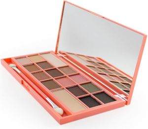 Makeup Revolution I Heart Makeup Palette Zestaw cieni do powiek Chocolate and Peaches 22g (16 kolorów) 1