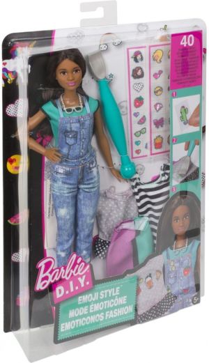 Mattel BARBIE Zrób to sama Modne naklejki, Brunetka (DYN92/DYN94) 1