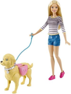 Lalka Barbie Mattel BARBIE Spacer z pieskiem czyścioszkiem (DWJ68) 3