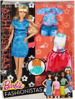Lalka Barbie Mattel BARBIE Lalka i ubranka Niebieska sukienka (DTD96/DTF06) 1