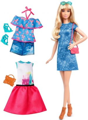 Lalka Barbie Mattel BARBIE Lalka i ubranka Niebieska sukienka (DTD96/DTF06) 2