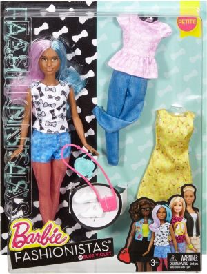 Lalka Barbie Mattel BARBIE Lalka i ubranka Niebiesko-fioletowe włosy ( DTD96/DTF05) 1