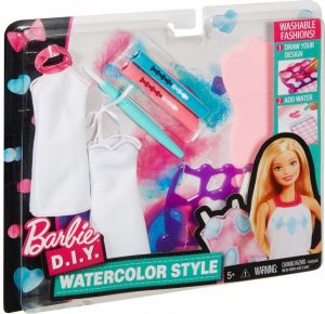 Mattel BARBIE Zrób to sama Akwarelowe wzory, niebiesko-różowy (DWK52/DMC08) 1