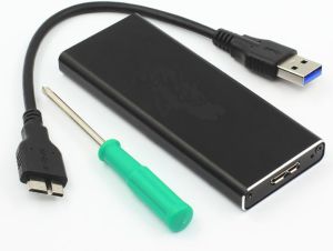Kieszeń MicroStorage mSATA - USB 3.0, czarna (MSACSC/USB3.0) 1