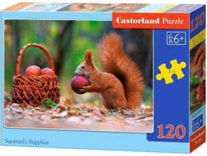 Castorland Puzzle Zapasy wiewiórki 120 elementów (229458) 1