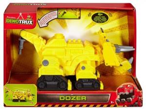 Figurka Mattel DINOTRUX Pojazdy z dźwiękami, Dożer (DPC61/DPC99) 1