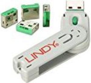 Lindy Zaślepki portów USB + Klucz (40451) 1