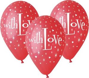 GoDan Balony premium With Love 12" 5szt GS110/P80 God - 8021886302219 1