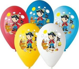 GoDan -Balon Premium"Pirat"kolorowy 5szt GoD - 5901238631033 1