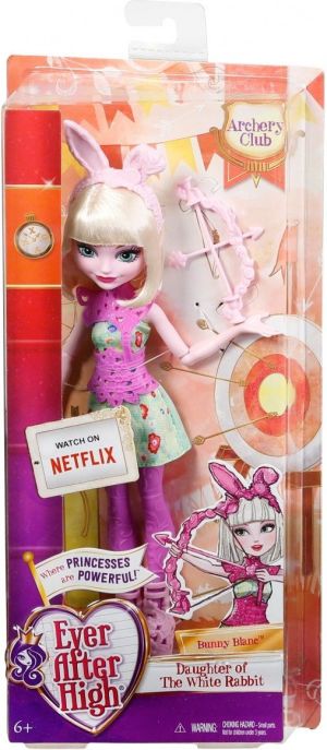 Mattel Ever After High Lalki łuczniczki, Bunny Blanc (DVH82/DVH81) 1