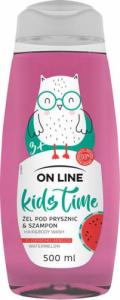 On Line On Line Kids Time Żel pod prysznic i szampon 2w1 dla dzieci - zapach arbuza  500ml 1