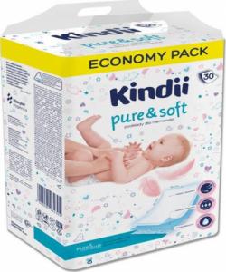Kindii Kindii Pure & Soft Podkłady jednorazowe dla niemowląt 1op.-30szt 1