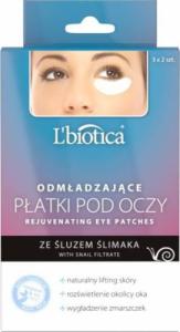 Lbiotica  L'BIOTICA Odmładzające Płatki pod oczy - ze Śluzem Ślimaka  1op.-3x2szt 1