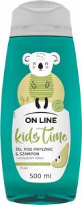 On Line On Line Kids Time Żel pod prysznic i szampon 2w1 dla dzieci - zapach gruszki  500ml 1