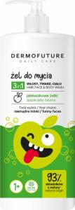 Dermofuture Precision Dermofuture Daily Care Kids Żel 3in1 do mycia twarzy,ciała i włosów Jabłuszkowe Żelki 500ml 1