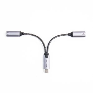 Adapter USB Unitek USB-C - USB-C x2 Srebrny (M206A) 7