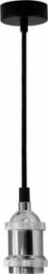 Lampa wisząca Polux Loftowa oprawka na żarówkę NOLA 309037 zwis do pokoju chromowany 1