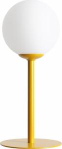 Lampa stołowa Aldex Nowoczesna lampa stojąca Pinne na szafkę nocną ball żółta biała 1