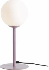 Lampa stołowa Aldex Kulista lampa biurkowa Pinne szklana kula stojąca fioletowa biała 1