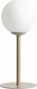 Lampa stołowa Aldex Stołowa lampa stojąca Pinne modernistyczna kula szklana beżowa biała 1