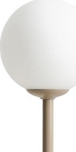 Lampa stołowa Aldex Stołowa lampa stojąca Pinne modernistyczna kula szklana beżowa biała 2