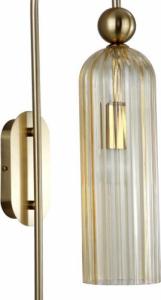 Kinkiet Light Prestige Bursztynowy kinkiet Piega podłużna szklana lampa nad lustro (71988-uniw) 2