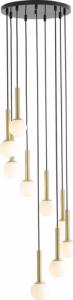 Lampa wisząca Aldex Lampa wisząca Riu kaskada 9-płomienna zwis czarny mosiądz 2