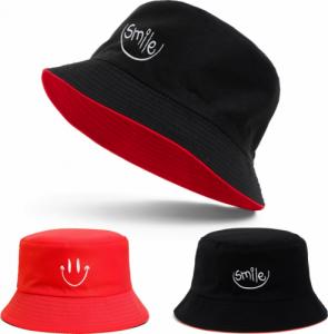 Aleszale Kapelusz Czapka Rybacka Bucket Hat Dwustronny 2W1 - Czap-Ryb-Smi-Cze-Cza 1