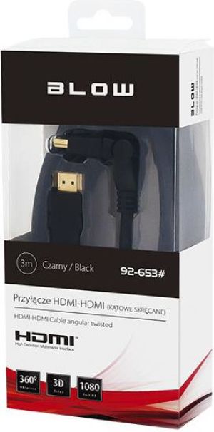 Kabel Blow HDMI - HDMI 3m czarny (92-653#) 2