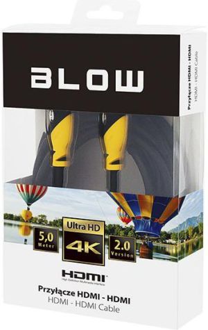 Kabel Blow HDMI - HDMI 5m czarny (92-656#) 2