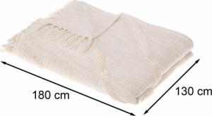 Atmosphera Narzuta na łóżko Inca 130x180 cm kremowa 3