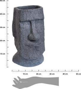 ProGarden Donica Głowa Moai szara 43 cm 3