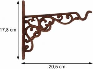 Esschert Design Wspornik żeliwny z uchwytem na donicę 3