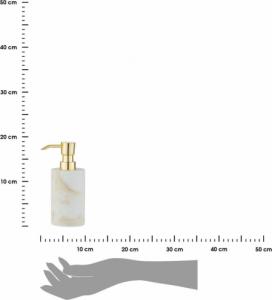 Dozownik do mydła Wenko Dozownik na płyn Do kuchni Biało-złoty Ozdobny 3