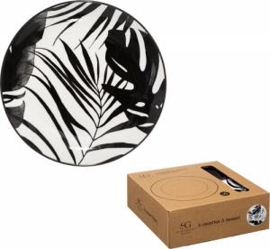 Secret de Gourmet Dekorowane talerzyki Porcelanowe talerze Liście 19 cm 1