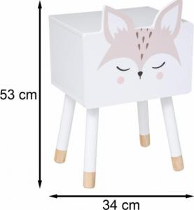 Atmosphera Szafka nocna dla dziecka Stolik nocny Lisek MDF 3