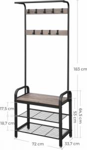 Songmics Wieszak na ubrania półka na buty Loft (HSR40MB) 3