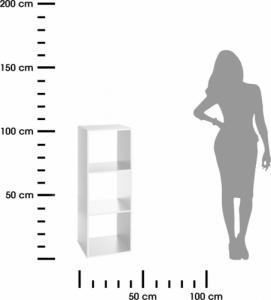 5five Wolnostojąca szafka biurowa BIAŁA 3x półki LOFT 3