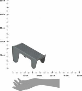 5five Uchwyt na buty Do przedpokoju garderoby SZARY 3