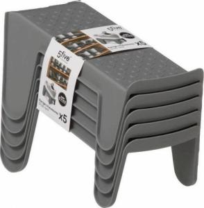 5five Uchwyt na buty Do przedpokoju garderoby SZARY 4