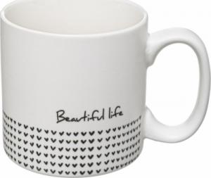 Secret de Gourmet Ceramiczne kubki BIAŁE 4x BIAŁY KUBEK Nowoczesny 4