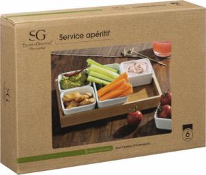 Secret de Gourmet Zestaw do przekąsek NA PODSTAWCE do serwowania 5x 2