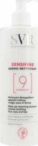 SVR_Sensifine Dermo-Nettoyant  kojący żel do demakijażu oczu, ust i twarzy dla skóry wrażliwej, nadreaktywnej, skłonnej do podrażnień i alergii skóry 400ml 1