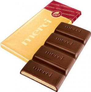 MERCI   Czekolada Z Nadzieniem Marcepanowym - 112G 2