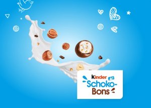 KINDER Schoko-Bons -  Cukierki Z Mlecznej Czekolady Z Nadzieniem Mlecznym I Orzechami- 125G 3