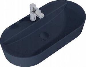 Umywalka 146045 UMYWALKA BABETTE 82X42 BLAT, CERAM NAVY BLUE MATT // EL.146045 4
