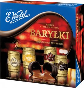 WEDEL Baryłki Z Alkoholem W Czekoladzie Deserowej Classic -  200G 1
