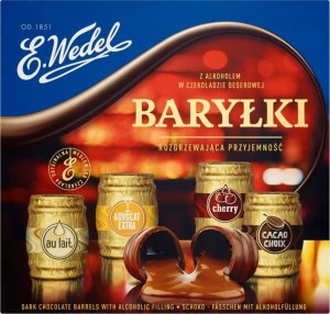 WEDEL Baryłki Z Alkoholem W Czekoladzie Deserowej Classic -  200G 2
