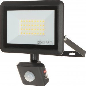 Naświetlacz Orno BULLED S 30W naświetlacz z PIR, 2400lm, IP44, 4000K, aluminium + szkło,AD-NL-6137BLR4 6