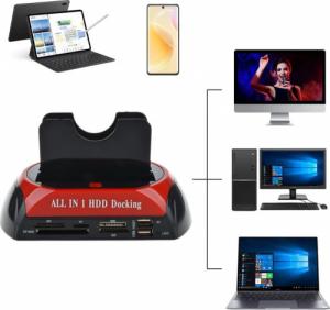 Stacja dokująca Retoo STACJA DOKUJĄCA DYSKÓW SATA IDE ATA HDD USB MINI 15